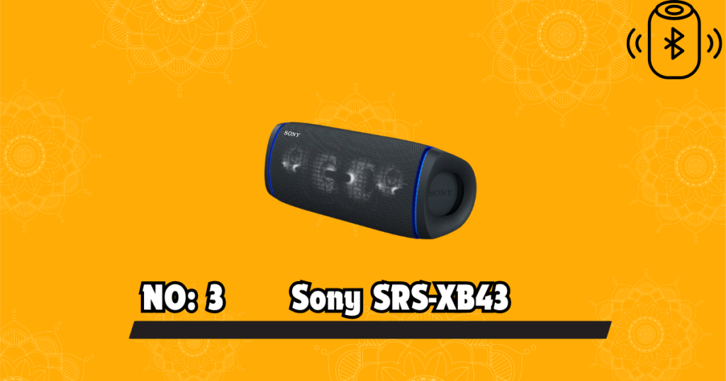 Sony SRS XB43 in the list of Best Wireless Bluetooth Speakers for TV.