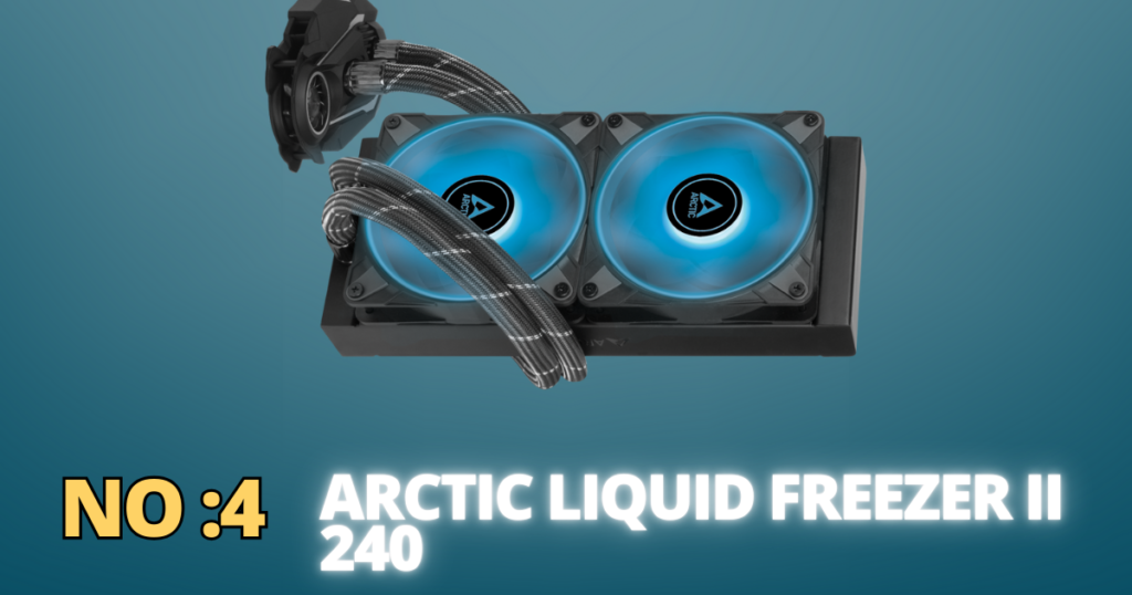Arctic Liquid Freezer II 240, one of the best liquid coolers for silent operation.