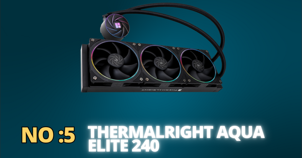 Thermalright Aqua Elite 240, a compact and efficient CPU cooler for small builds.